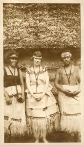 Margaret Mead (center) in Samoa.