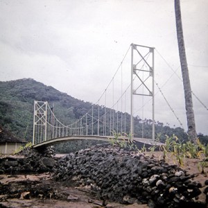 The NEW bridge at Aoa, built after the hurricane washed the old one away.