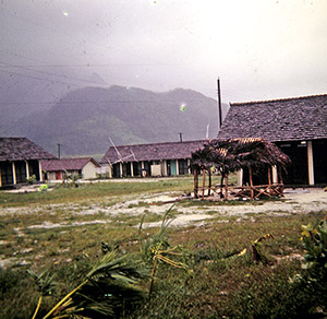 The storm starts to move through Tafuna.